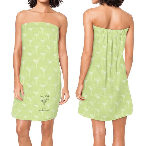 Margarita Lover Custom Bath Wrap - Front & Back View
