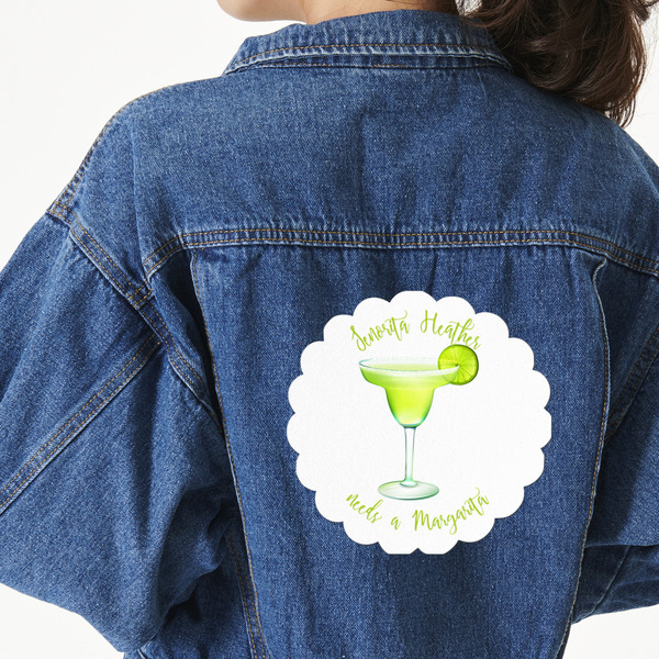 Custom Margarita Lover Large Custom Shape Patch - 2XL (Personalized)