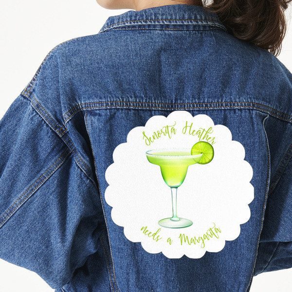 Custom Margarita Lover Twill Iron On Patch - Custom Shape - 3XL (Personalized)