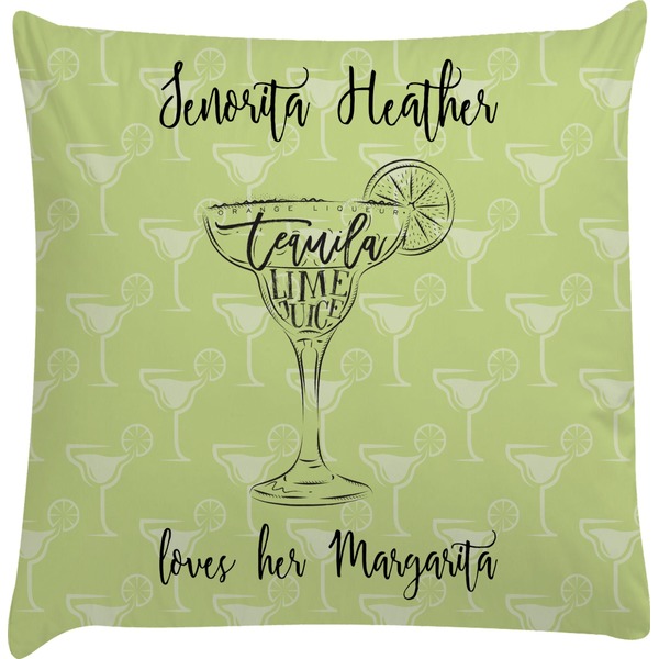 Custom Margarita Lover Decorative Pillow Case (Personalized)