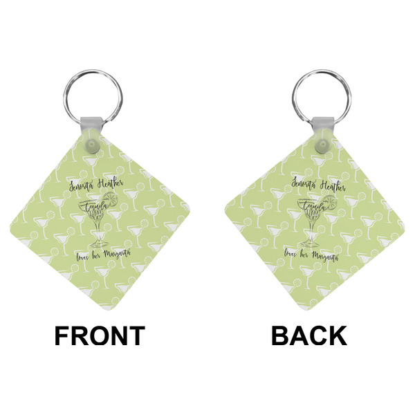 Margarita Lover Diamond Keychain (Front + Back)