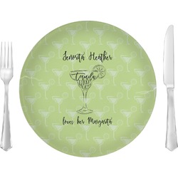 Margarita Lover Glass Lunch / Dinner Plate 10" (Personalized)