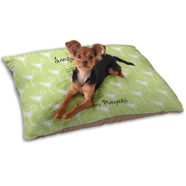 Custom Margarita Lover Dog Bed - Small w/ Name or Text