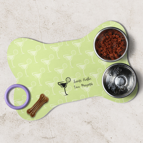 Margarita Lover Dog Bone Shaped Mat Lifestyle