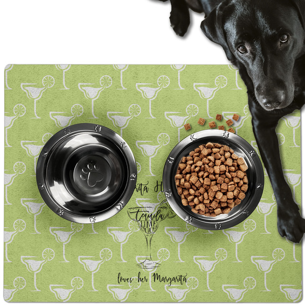 Margarita Lover Dog Food Mat - Large LIFESTYLE