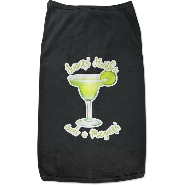 Custom Margarita Lover Black Pet Shirt - 2XL (Personalized)