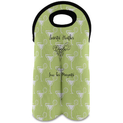 Margarita Lover Wine Tote Bag (2 Bottles) (Personalized)