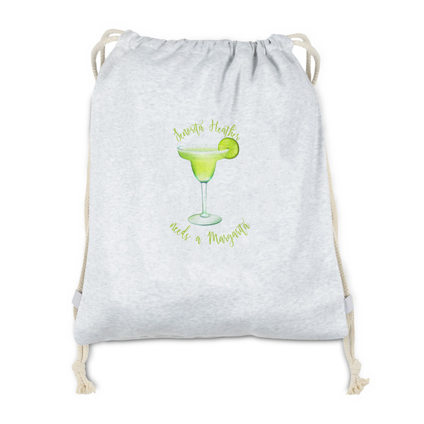 Custom Margarita Lover Drawstring Backpack - Sweatshirt Fleece (Personalized)
