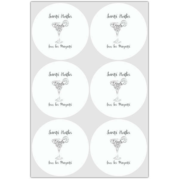 Margarita Lover Drink Topper - Large - Set of 6