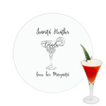 Margarita Lover Printed Drink Topper -  2.5" (Personalized)