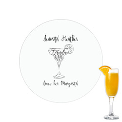 Margarita Lover Printed Drink Topper - 2.15" (Personalized)