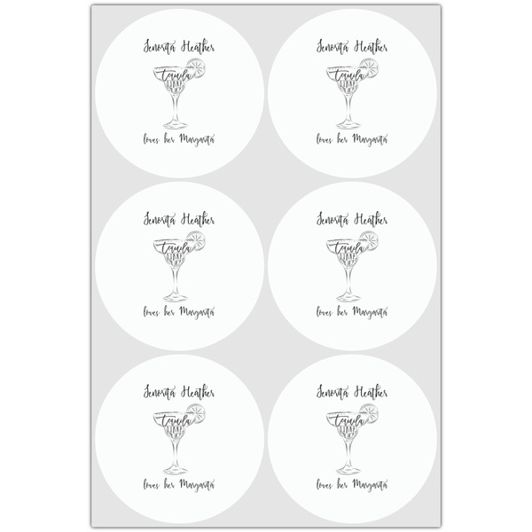 Margarita Lover Drink Topper - XLarge - Set of 6