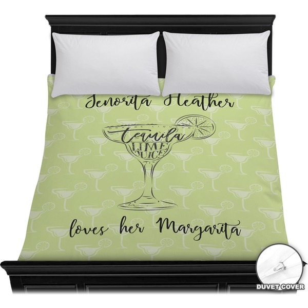 Custom Margarita Lover Duvet Cover - Full / Queen (Personalized)