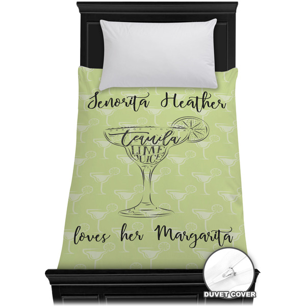 Custom Margarita Lover Duvet Cover - Twin XL (Personalized)