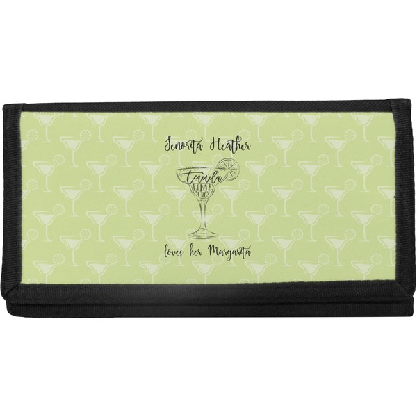 Custom Margarita Lover Canvas Checkbook Cover (Personalized)