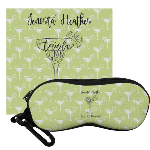 Custom Margarita Lover Eyeglass Case & Cloth (Personalized)