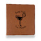 Margarita Lover Leather Binder - 1" - Rawhide - Front View