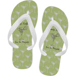 Margarita Lover Flip Flops - Small (Personalized)