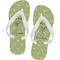Margarita Lover Flip Flops - Large (Personalized)