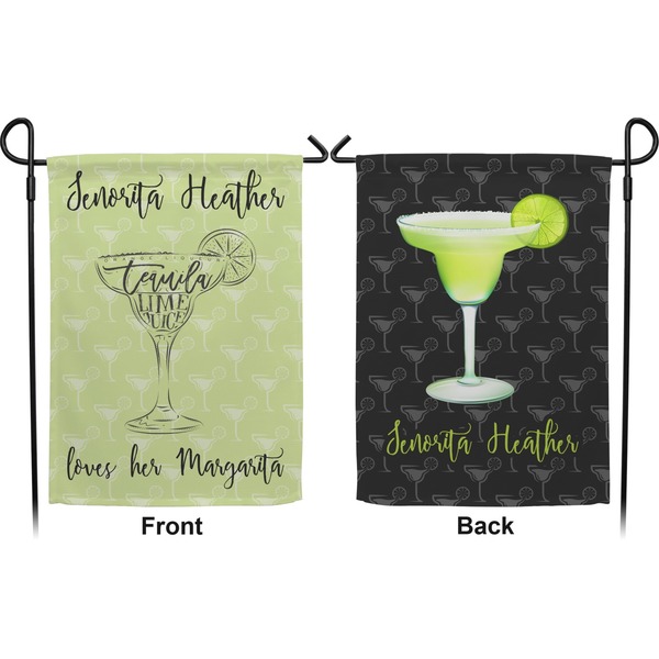 Margarita Lover Garden Flag - Double Sided Front and Back