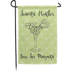Margarita Lover Small Garden Flag - Double Sided w/ Name or Text