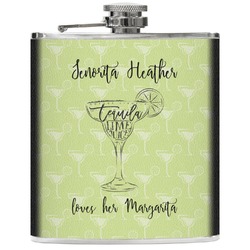 Margarita Lover Genuine Leather Flask (Personalized)
