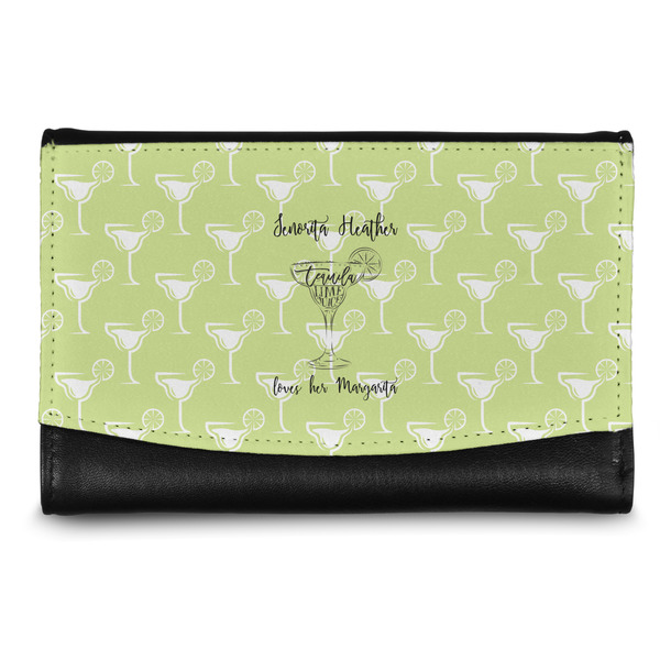 Custom Margarita Lover Genuine Leather Women's Wallet - Small (Personalized)