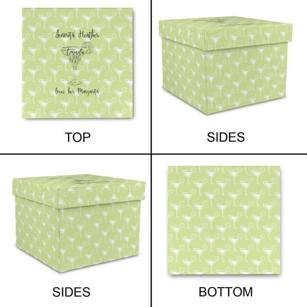 Margarita Lover Gift Boxes with Lid - Canvas Wrapped - Large - Approval