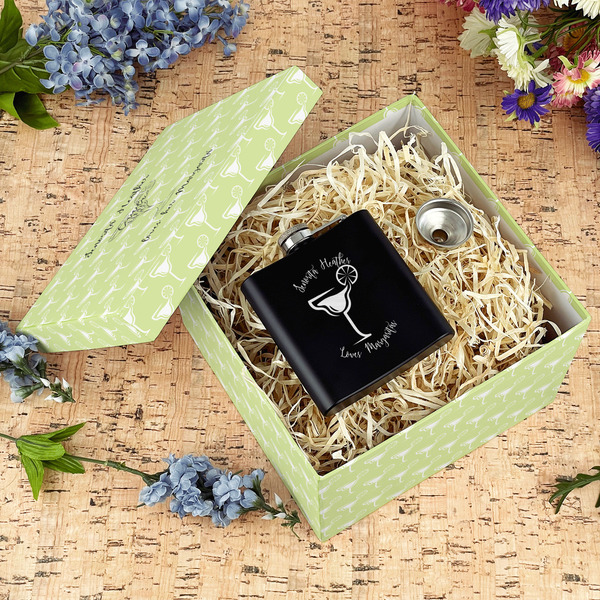 Margarita Lover Gift Boxes with Lid - Canvas Wrapped - Large - In Context