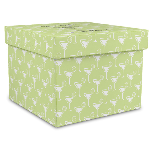 Custom Margarita Lover Gift Box with Lid - Canvas Wrapped - XX-Large (Personalized)