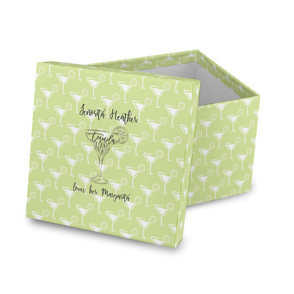 Custom Margarita Lover Gift Box with Lid - Canvas Wrapped (Personalized)