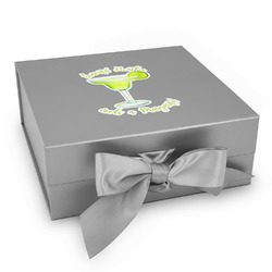 Margarita Lover Gift Box with Magnetic Lid - Silver (Personalized)