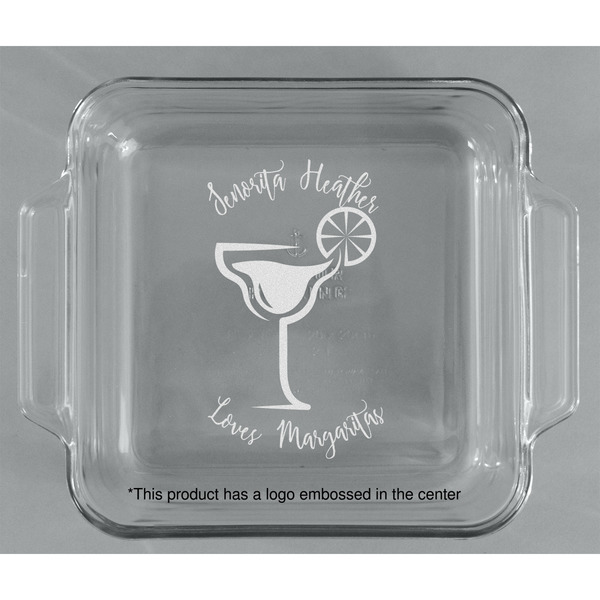 Margarita Lover Glass Cake Dish - APPROVAL (8x8)