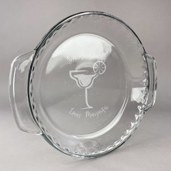 Margarita Lover Glass Pie Dish - 9.5in Round (Personalized)