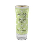 Margarita Lover 2 oz Shot Glass - Glass with Gold Rim (Personalized)