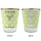 Margarita Lover Glass Shot Glass - with gold rim - APPROVAL