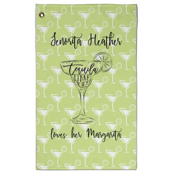 Custom Margarita Lover Golf Towel - Poly-Cotton Blend w/ Name or Text