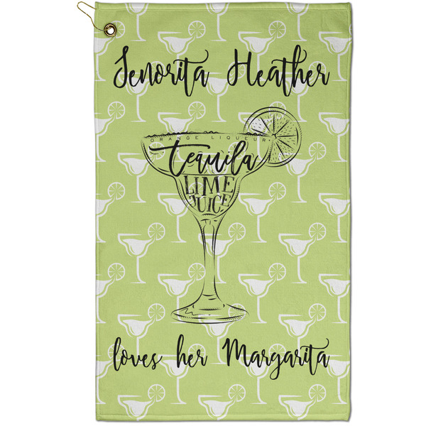 Custom Margarita Lover Golf Towel - Poly-Cotton Blend - Small w/ Name or Text