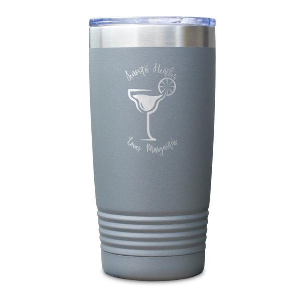 Margarita Lover Gray Polar Camel Tumbler - 20oz - Single Sided - Approval
