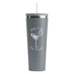 Margarita Lover RTIC Everyday Tumbler with Straw - 28oz - Grey - Single-Sided (Personalized)