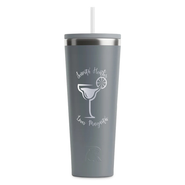 Margarita Lover Grey RTIC Everyday Tumbler - 28 oz. - Front