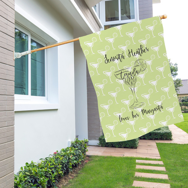 Margarita Lover House Flags - Double Sided - LIFESTYLE