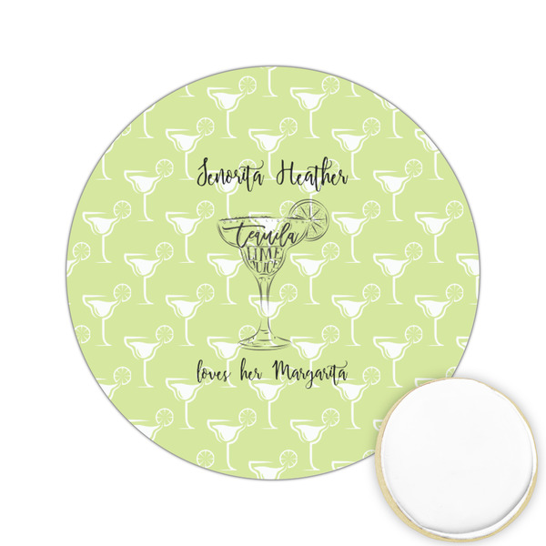 Custom Margarita Lover Printed Cookie Topper - 2.15" (Personalized)