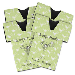 Margarita Lover Jersey Bottle Cooler - Set of 4 (Personalized)