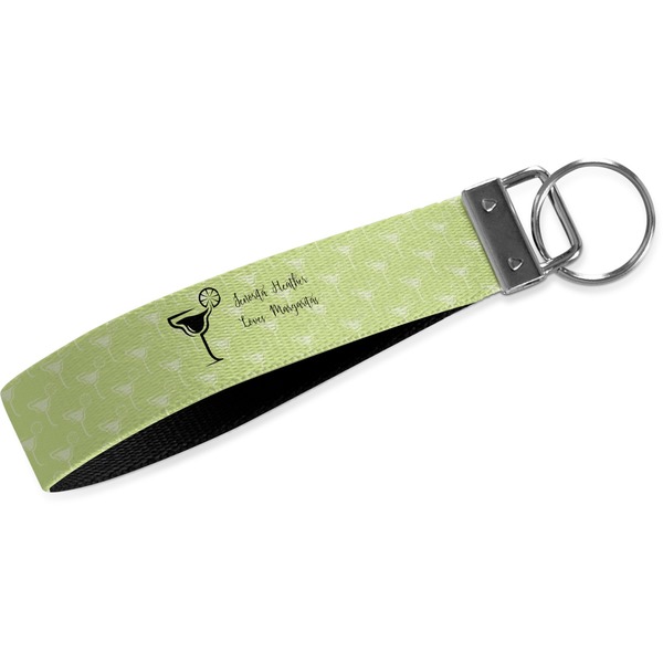 Custom Margarita Lover Webbing Keychain Fob - Small (Personalized)