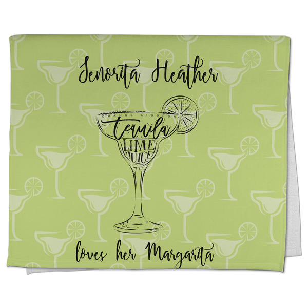 Custom Margarita Lover Kitchen Towel - Poly Cotton w/ Name or Text