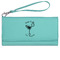 Margarita Lover Ladies Leatherette Wallet - Laser Engraved- Teal (Personalized)