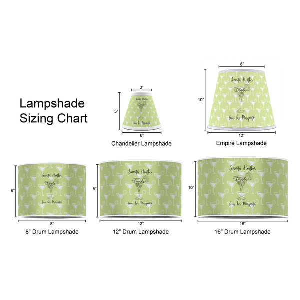 Margarita Lover Lampshade Sizing Chart