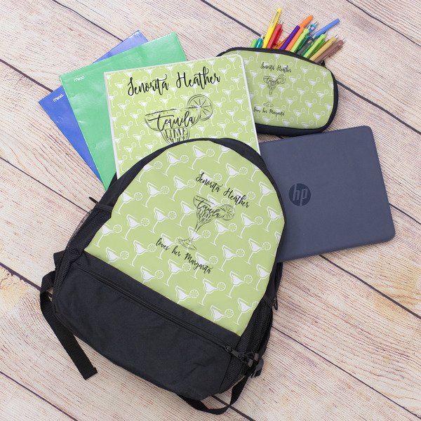 Margarita Lover Large Backpack - Black - With Stuff