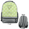 Margarita Lover Large Backpack - Gray - Front & Back View
